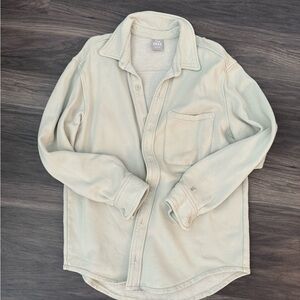 Cozy light green Button-Up Shirt